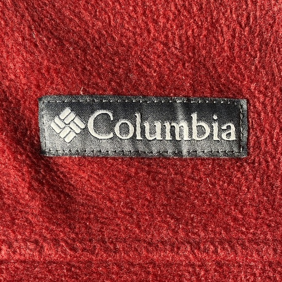 Columbia Men's Deep Red Full Zip Fleece Sweater Size S - Picture 5 of 9